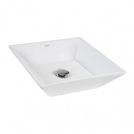 OVALÍN CERÁMICA CUADRADO AREZZO BLANCO - Envío Gratuito