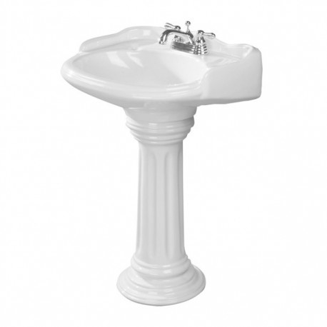 LAVABO/PEDESTAL PCK ROYALTY II 4BCO - Envío Gratuito