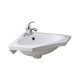 LAVABO ESQUINERO 4" EMPOTRAR BLANCO - Envío Gratuito