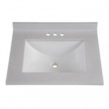 LAVABO SOLID SURFACE 24'' TITANIO - Envío Gratuito