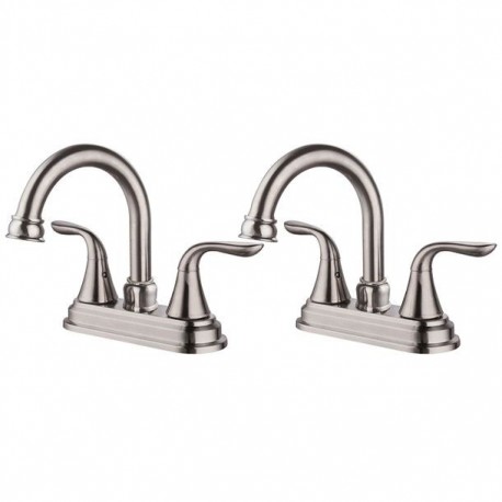 JUEGO DE 2 LLAVES MEZCLADORAS PARA BAÑO DE 4 " ALEIDAS - Envío Gratuito