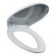 ASIENTO PARA BAÑO ALARGADO PLÁSTICO BLANCO - Envío Gratuito