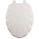 ASIENTO PARA BAÑO ALARGADO CONCHA MADERA HUESO - Envío Gratuito