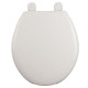 ASIENTO PARA BAÑO REDONDO DE PLÁSTICO HUESO - Envío Gratuito