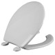 ASIENTO PARA BAÑO REDONDO ANTIBACTERIAL BLANCO - Envío Gratuito