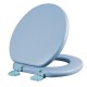 ASIENTO PARA BAÑO REDONDO ACOLCHADO AZUL - Envío Gratuito