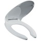 ASIENTO PARA BAÑO CON PERNO DE ACERO INOXIDABLE BLANCO - Envío Gratuito