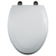 ASIENTO PARA BAÑO ALARGADO BISAGRAS CROMADAS BLANCO - Envío Gratuito