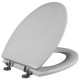 ASIENTO PARA BAÑO ALARGADO BISAGRAS CROMADAS BLANCO - Envío Gratuito