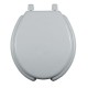 ASIENTO PARA BAÑO REDONDO ECONOMICO BISAGRA FIJA TOP-TITE PLÁSTICO BLANCO - Envío Gratuito
