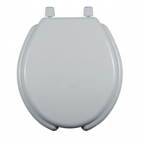 ASIENTO PARA BAÑO REDONDO ECONOMICO BISAGRA FIJA TOP-TITE PLÁSTICO BLANCO - Envío Gratuito