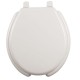 ASIENTO PARA BAÑO REDONDO CON PERNO DE ACERO INOXIDABLE PLÁSTICO HUESO - Envío Gratuito