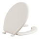 ASIENTO PARA BAÑO REDONDO CON PERNO DE ACERO INOXIDABLE PLÁSTICO HUESO - Envío Gratuito