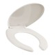 ASIENTO PARA BAÑO REDONDO CON PERNO DE ACERO INOXIDABLE PLÁSTICO HUESO - Envío Gratuito