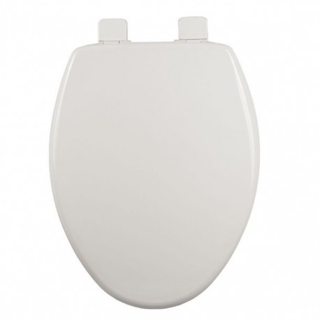ASIENTO PARA BAÑO ALARGADO CON PERMAJUSTE Y CIERRE LENTO PLÁSTICO HUESO - Envío Gratuito