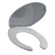 ASIENTO PARA BAÑO PLÁSTICO REDONDO GRIS - Envío Gratuito