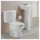 PAQUETE SANITARIO REDONDO ECODUAL BLANCO / LAVABO BLANCO - Envío Gratuito