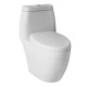 SANITARIO MARINA 1P BLANCO CON ASIENTO SLOW - Envío Gratuito