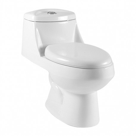 SANITARIO ZEUS BLANCO 1 PIEZA 3.8 Y 4.8 L - Envío Gratuito