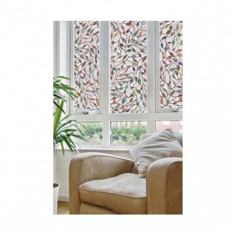 HOJA DECORATIVA VENTANA HOJAS 60.9 X 91.4 CM ARTSCAPE - Envío Gratuito