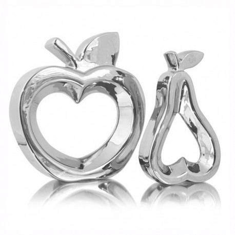 SET MANZANA/PERA SILVER - Envío Gratuito