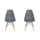 SILLA RICO GRIS, 2 PIEZAS - Envío Gratuito