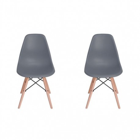 SILLA RICO GRIS, 2 PIEZAS - Envío Gratuito