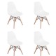 SILLA RICO BLANCA, 4 PIEZAS - Envío Gratuito