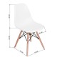 SILLA RICO BLANCA, 4 PIEZAS - Envío Gratuito