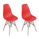 SILLA RICO ROJA, 2 PIEZAS - Envío Gratuito
