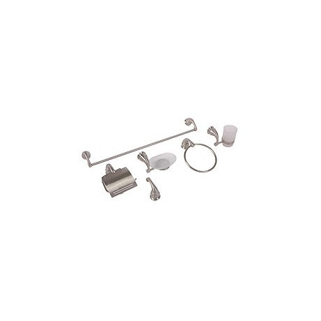 ACCESORIOS PARA BANO CONTI 6 PIEZAS ACERO INOXIDABLE - Envío Gratuito