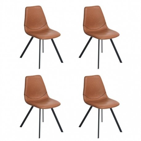 SILLA SAXON CAFÉ, 4 PIEZAS - Envío Gratuito