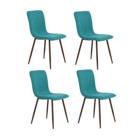 SILLA SCARGILL VERDE, 4 PIEZAS - Envío Gratuito