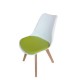 SILLA FRANKFURT BLANCA/VERDE, 4 PIEZAS - Envío Gratuito