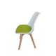 SILLA FRANKFURT BLANCA/VERDE, 4 PIEZAS - Envío Gratuito
