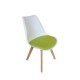 SILLA FRANKFURT BLANCA/VERDE, 4 PIEZAS - Envío Gratuito