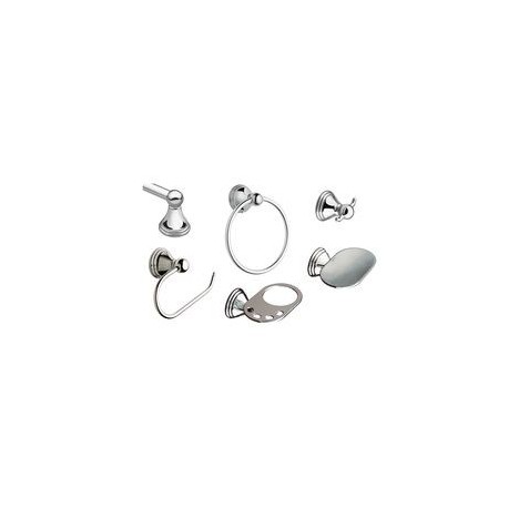 JUEGO DE ACCESORIOS DE BAÑO PRESTON 6 PIEZAS CROMO - Envío Gratuito