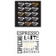SET 2 CUADROS CAFÉ GLOW 30X30CM - Envío Gratuito