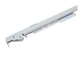 CORTINERO AJUSTABLE BLANCO CON LATÓN 1/2" - Envío Gratuito