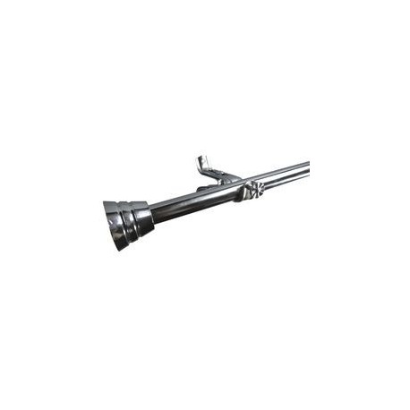 CORTINERO DECORATIVO REGUE PLATA 1.22 A 2.18 M - Envío Gratuito