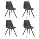 SILLA SAXON GRIS, 4 PIEZAS - Envío Gratuito