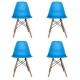 SILLA RICO AZUL, 4 PIEZAS - Envío Gratuito
