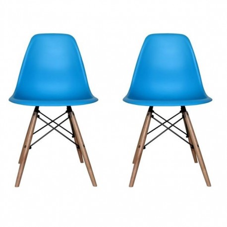 SILLA RICO AZUL, 2 PIEZAS - Envío Gratuito