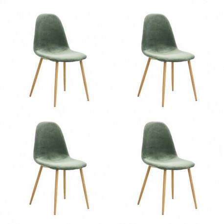 SILLA CHARLTON VERDE, 4 PIEZAS - Envío Gratuito