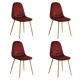 SILLA CHARLTON VINO, 4 PIEZAS - Envío Gratuito