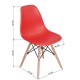 SILLA RICO ROJA, 4 PIEZAS - Envío Gratuito