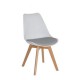 SILLA FRANKFURT BLANCA/GRIS, 4 PIEZAS - Envío Gratuito