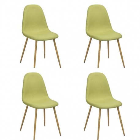 SILLA CHARLTON AMARILLA, 4 PIEZAS - Envío Gratuito
