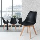 SILLA FRANKFURT NEGRA, 4 PIEZAS - Envío Gratuito