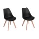 SILLA FRANKFURT NEGRA, 2 PIEZAS - Envío Gratuito